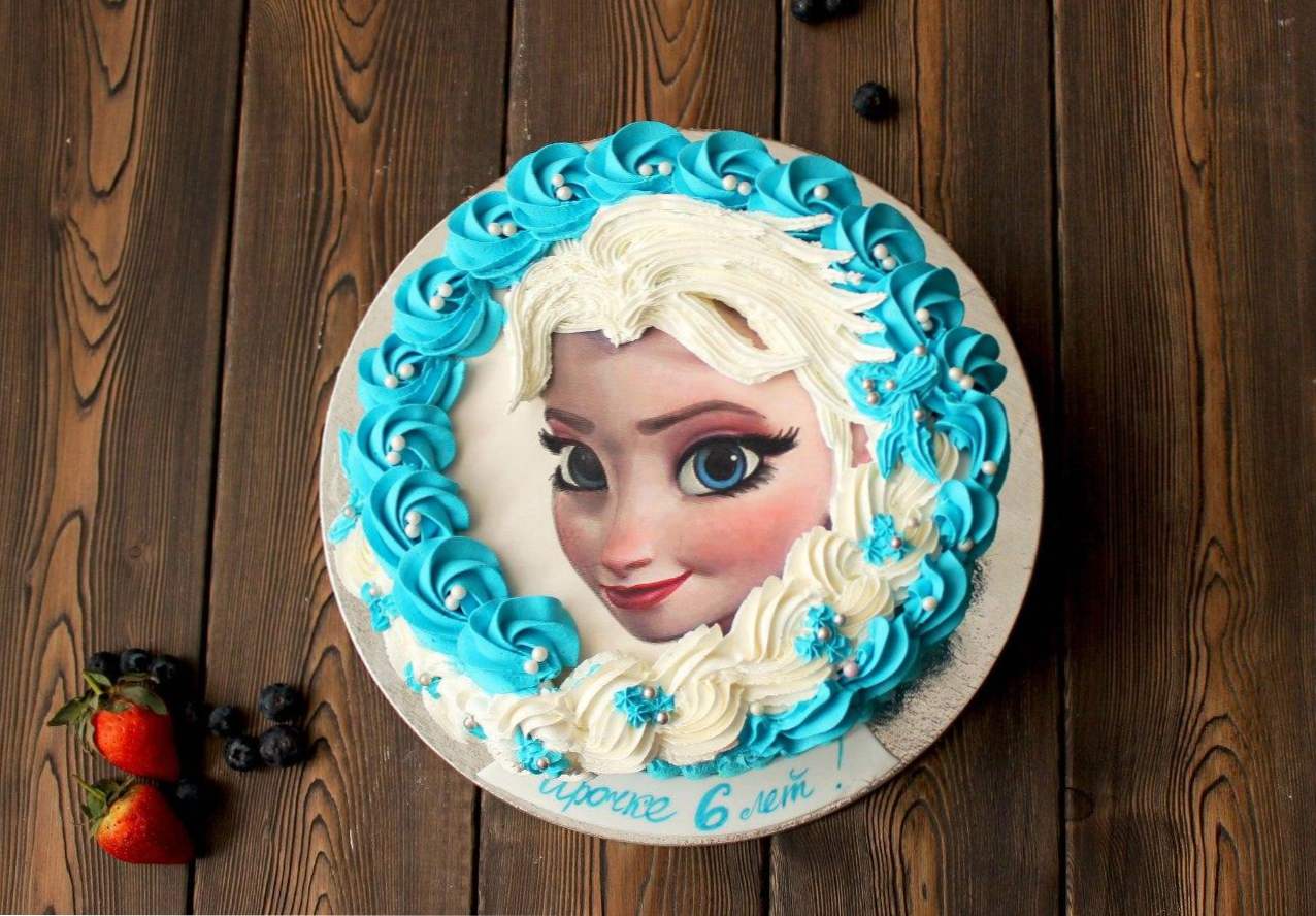 Torta Elsa - 4 recepti, kako kuhati dječju tortu s likovima iz crtića Hladno srce