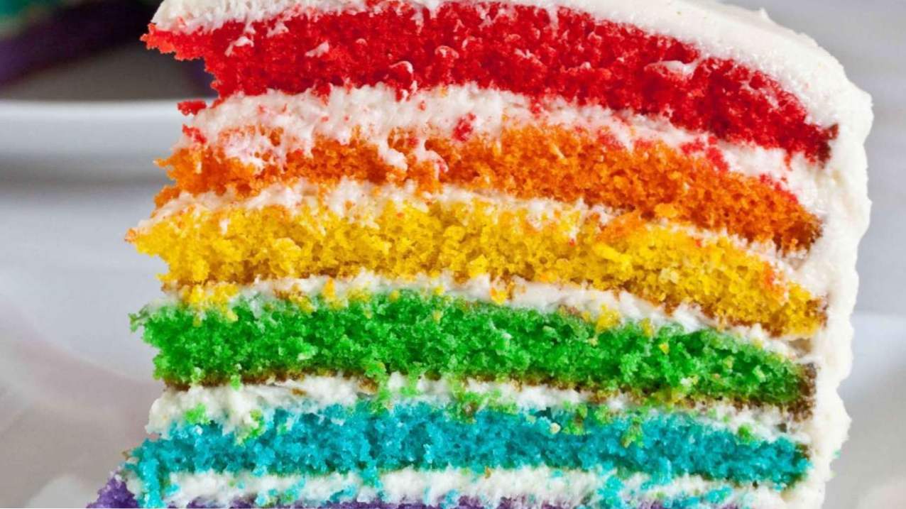 Rainbow Cake - 7 Recepti, kako kuhati lepo in nenavadno torto doma