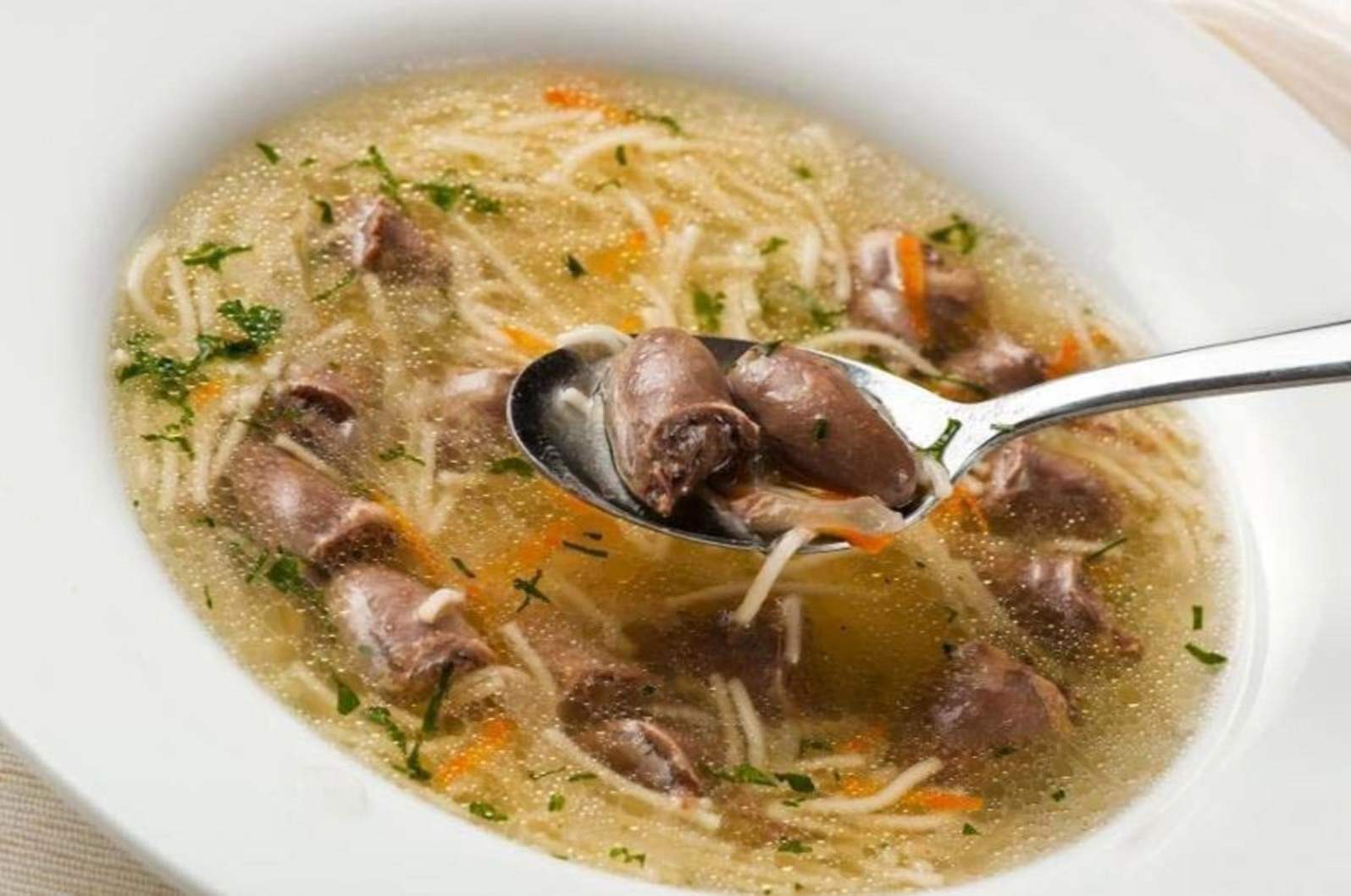 Суп з курячих шлунків - 8 смачних рецептів приготування