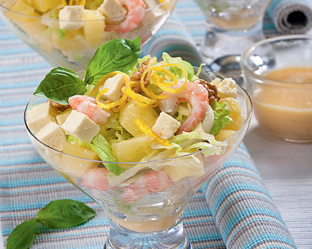 Салат з креветками і ананасом - 8 смачних рецептів