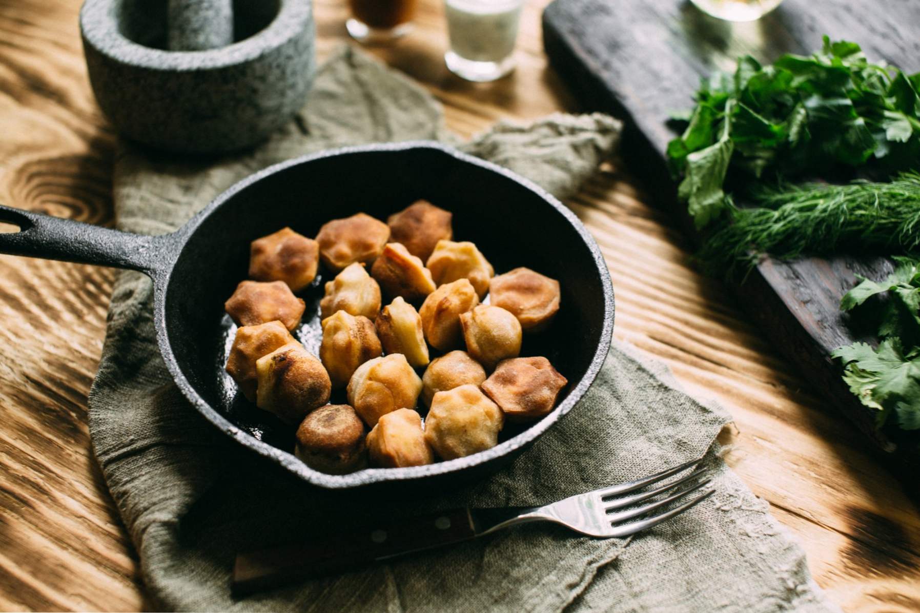 Jak smażyć pierogi na patelni zamrożonej, a nie - prawidłowe przepisy